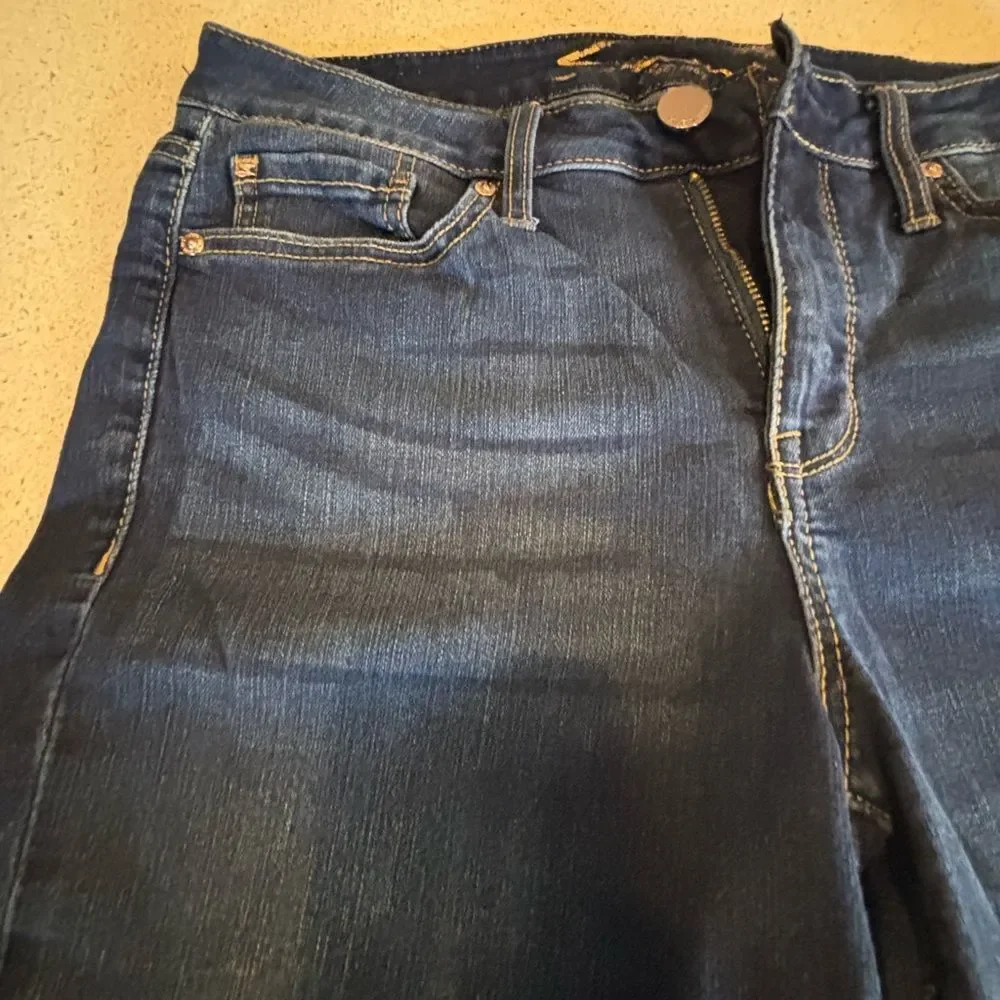 Dark Blue Denim Bermuda Shorts by Seven
